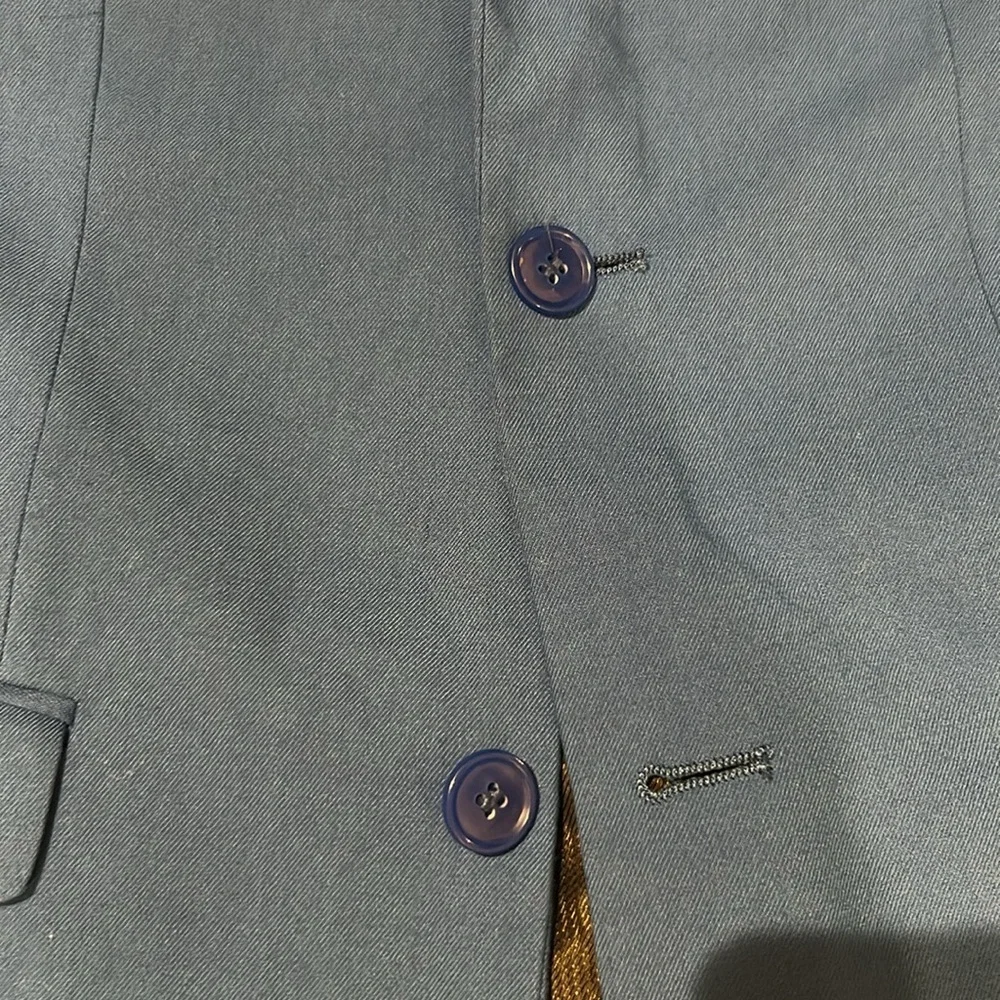 Royal Blue Slim-Fit Sport Coat with Notched Lapel